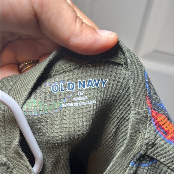 Old Navy Toddler Boys Long Sleeve Monster Truck Waffle Top Size 3T - Picture 5 of 5